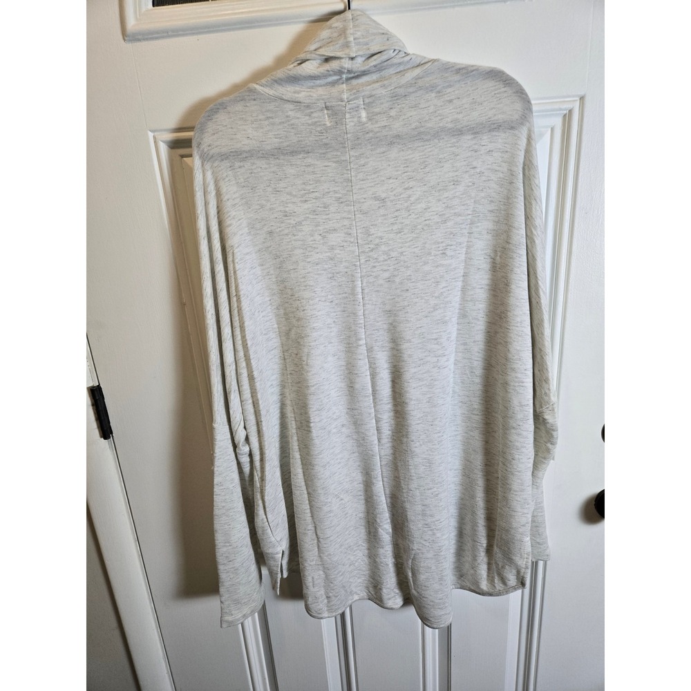 Madison & Berkeley Women XL Gray Heather Cowl Neck Pullover Oversized Top - Picture 5 of 7
